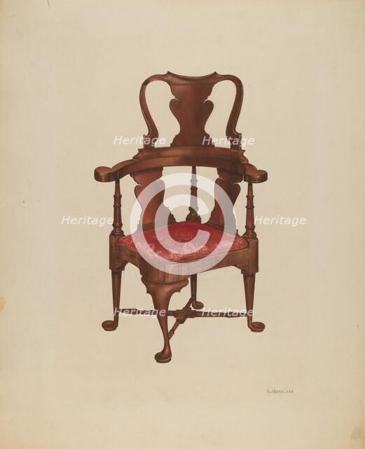 Roundabout Chair, 1937. Creator: Arsen Maralian.