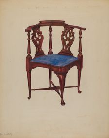 Roundabout Chair, 1937. Creator: Ruth Bialostosky