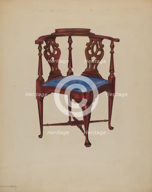 Roundabout Chair, 1937. Creator: Ruth Bialostosky.