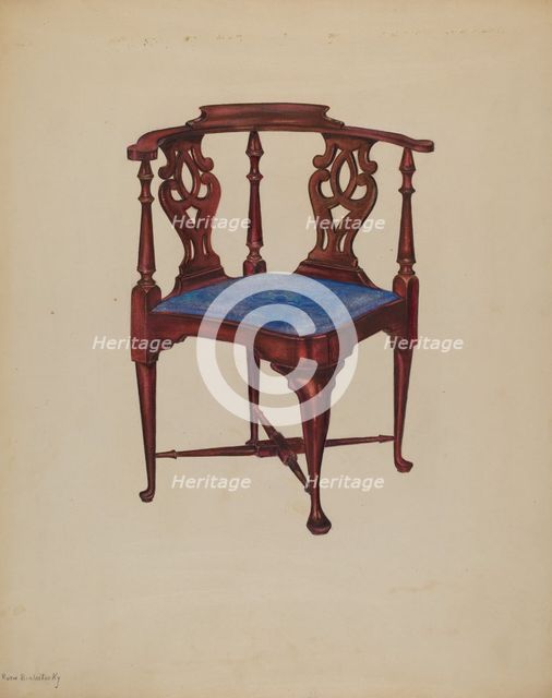 Roundabout Chair, 1937. Creator: Ruth Bialostosky.