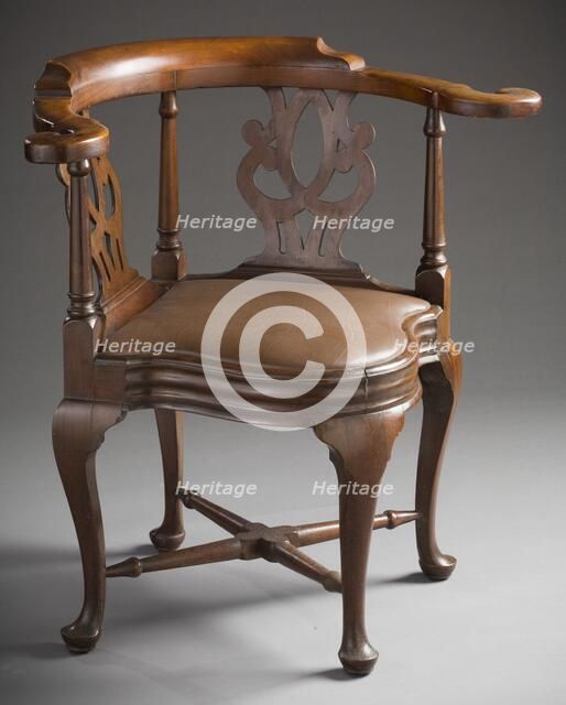 Roundabout Chair, between 1750 and 1770. Creator: Unknown.