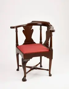 Roundabout (corner chair), about 1765-1770. Creator: Unknown