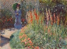 Rounded Flower Bed (Corbeille de fleurs), 1876. Creator: Claude Monet