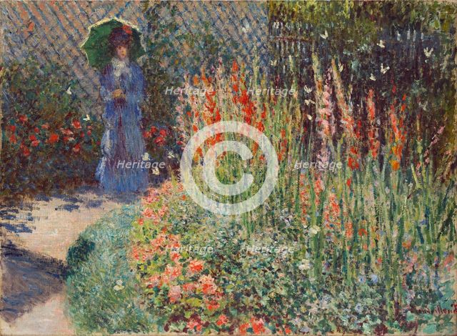 Rounded Flower Bed (Corbeille de fleurs), 1876. Creator: Claude Monet.