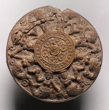 Roundel with Mermaids and Lotus, c. 100 BC. Creator: Unknown