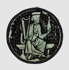 Roundel with Elder of the Apocalypse, France, 1250/75. Creator: Unknown