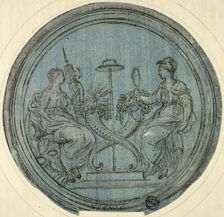 Roundel with Justice and Prudence, n.d. Creator: Jan Baptist Weenix