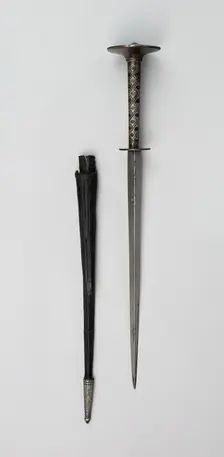 Roundel Dagger and Scabbard, Saxony, 1500/20. Creator: Unknown