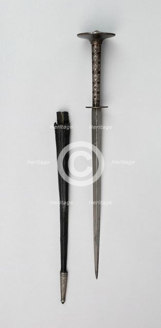 Roundel Dagger and Scabbard, Saxony, 1500/20. Creator: Unknown.