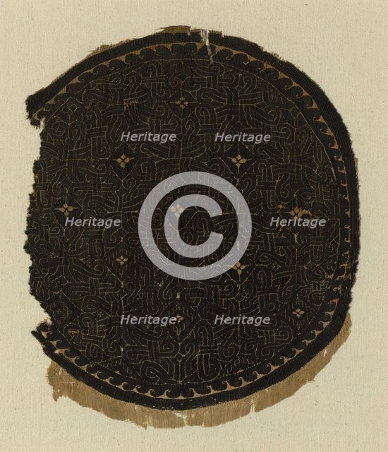 Roundel, Egypt, Roman period (30 B.C.- 641 A.D.), 4th/5th century. Creator: Unknown.