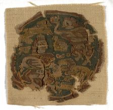 Roundel, Egypt, Roman period (30 B.C.- 641 A.D.)/Arab period (641-969), 5th/8th century. Creator: Unknown