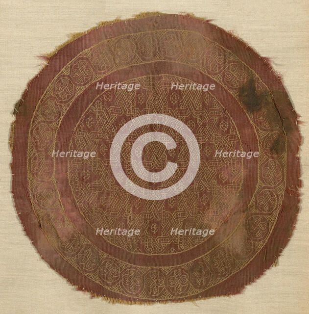 Roundel, Egypt, Roman period (30 B.C.- 641 A.D.), 3rd/5th century. Creator: Unknown.