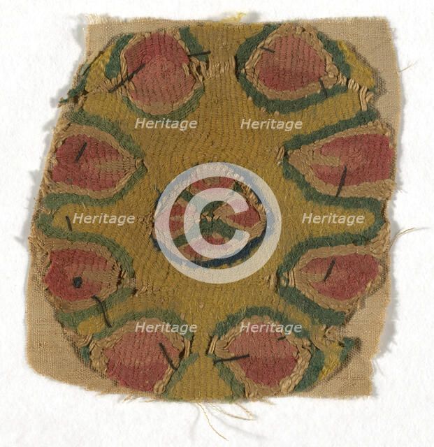 Roundel, Egypt, Roman period (30 B.C.- 641 A.D.)/ Arab period (641-969), 5th/8th century. Creator: Unknown.