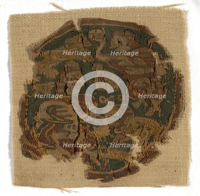 Roundel, Egypt, Roman period (30 B.C.- 641 A.D.)/Arab period (641-969), 5th/8th century. Creator: Unknown.