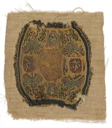 Roundel, Egypt, Roman period (30 B.C.- 641 A.D.)/Arab period (641-969), 6th/8th century. Creator: Unknown