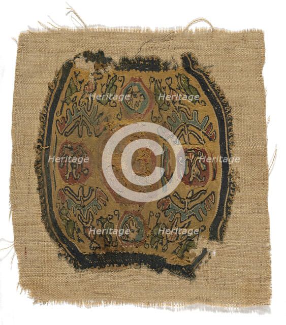 Roundel, Egypt, Roman period (30 B.C.- 641 A.D.)/Arab period (641-969), 6th/8th century. Creator: Unknown.