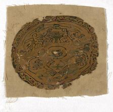 Roundel, Egypt, Roman period (30 B.C.- 641 A.D.)/Arab period (641-969), 6th/8th century. Creator: Unknown