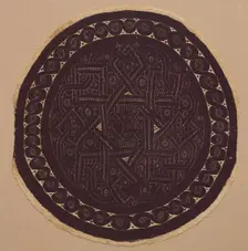 Roundel from a Curtain, 300s. Creator: Unknown