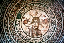 Roundel from a Roman villa, St Mary, Dorset, 4th century AD