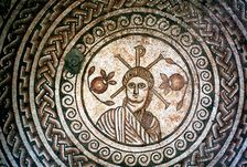 Roundel from a Roman villa, St Mary, Dorset, 4th century AD
