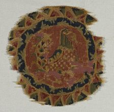 Roundel Fragment: Speckled-Breasted Bird, c. 740 - 760. Creator: Unknown