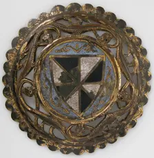 Roundel, French, 14th century. Creator: Unknown