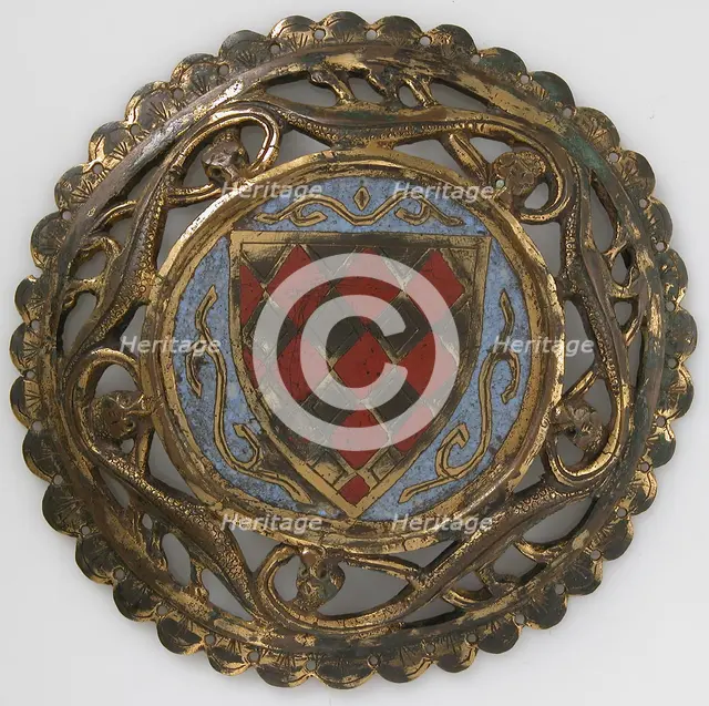 Roundel, French, 14th century. Creator: Unknown.
