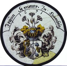 Roundel, German, 1671. Creator: Unknown