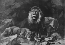 Roused! c1910, (1911). Artist: Herbert Thomas Dicksee