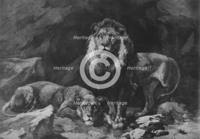 'Roused!', c1910, (1911). Artist: Herbert Thomas Dicksee.