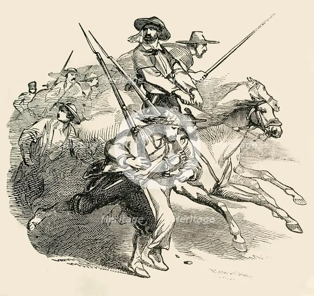 'Rout of the Mexicans', 1849. Creator: Unknown.