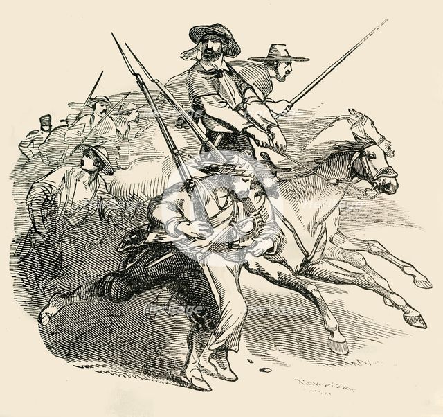 'Rout of the Mexicans', 1849. Creator: Unknown.