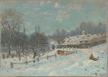 Route de Louveciennes, effet de neige , 1874