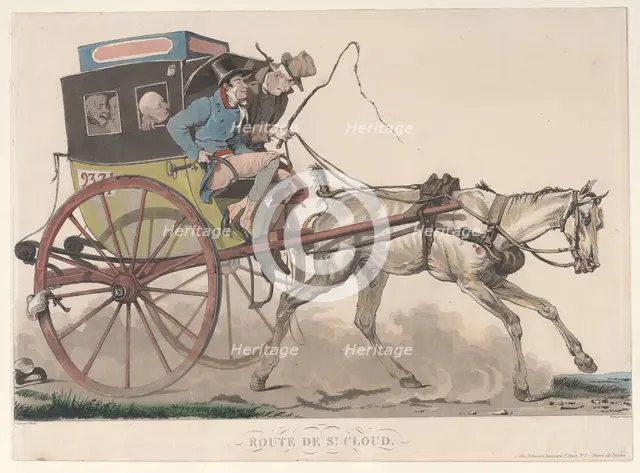 Route de St. Cloud, 1816. Creator: Philibert Louis Debucourt.