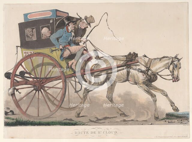 Route de St. Cloud, 1816. Creator: Philibert Louis Debucourt.