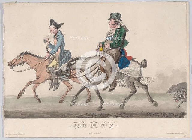 Route de Poissy, 1816. Creator: Philibert Louis Debucourt.