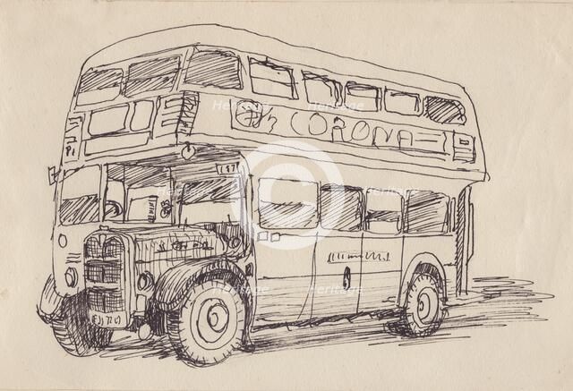 Routemaster bus, 1951. Creator: Shirley Markham.