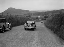 Rover 12/4 of WP Maidens competing in the South Wales Auto Club Welsh Rally, 1937 Artist: Bill Brunell