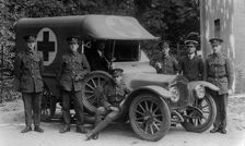 Rover 12 hp ambulance, World War 1. Creator: Unknown