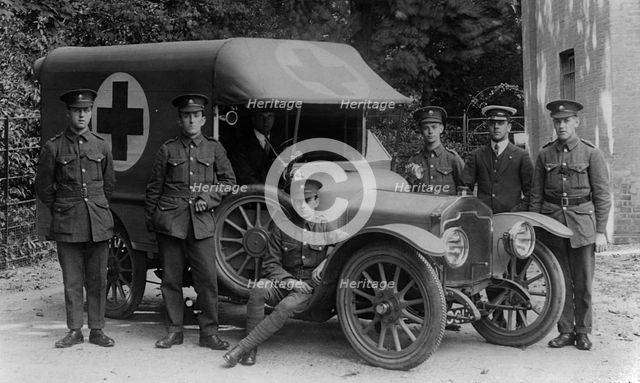 Rover 12 hp ambulance, World War 1. Creator: Unknown.