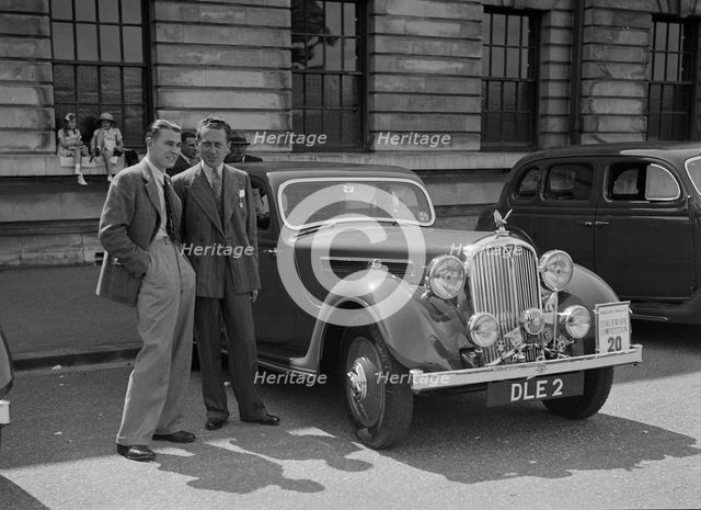 Rover 4-door saloon of FD Cooper at the South Wales Auto Club Welsh Rally, 1937 Artist: Bill Brunell.