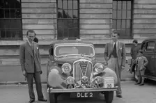 Rover 4-door saloon of FD Cooper at the South Wales Auto Club Welsh Rally, 1937 Artist: Bill Brunell