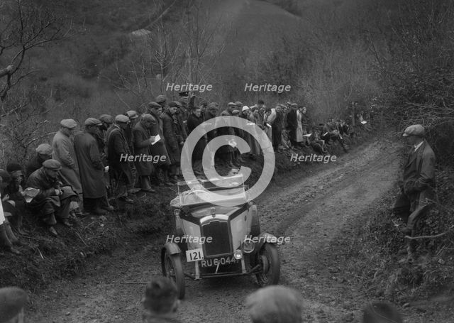 Rover of RW Jaggard competing in the MCC Lands End Trial, 1935. Artist: Bill Brunell.