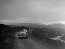 Rover open tourer of HE Gibbon competing in the RSAC Scottish Rally, 1936. Artist: Bill Brunell