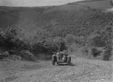 Rover Meteor Speed Twenty at the Mid Surrey AC Barnstaple Trial, Beggars Roost, Devon, 1934. Artist: Bill Brunell