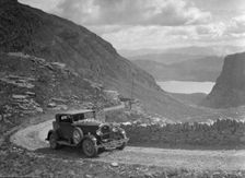 Rover saloon of I Ramsay competing in the RSAC Scottish Rally, 1936. Artist: Bill Brunell