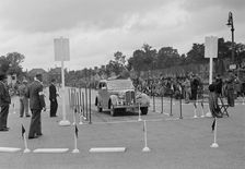 Rover saloon of WJH Davies competing in the South Wales Auto Club Welsh Rally, 1937 Artist: Bill Brunell