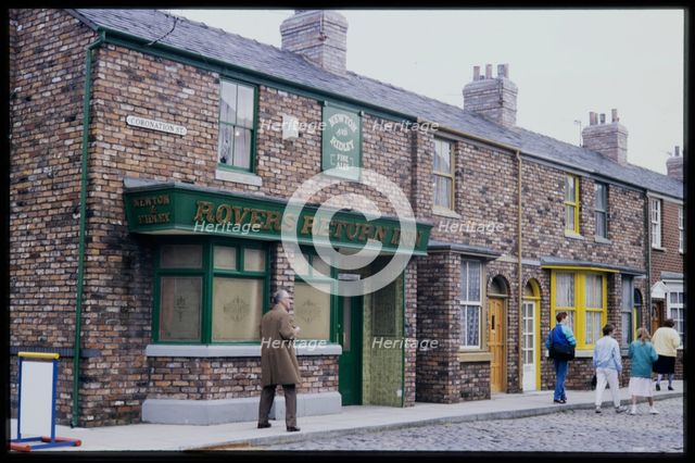 Rovers Return Inn, Coronation Street, Granada Studios, Quay Street, Manchester, 1988. Creator: Dorothy Chapman.
