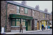 Rovers Return Inn, Coronation Street, Granada Studios, Quay Street, Manchester, 1988. Creator: Dorothy Chapman