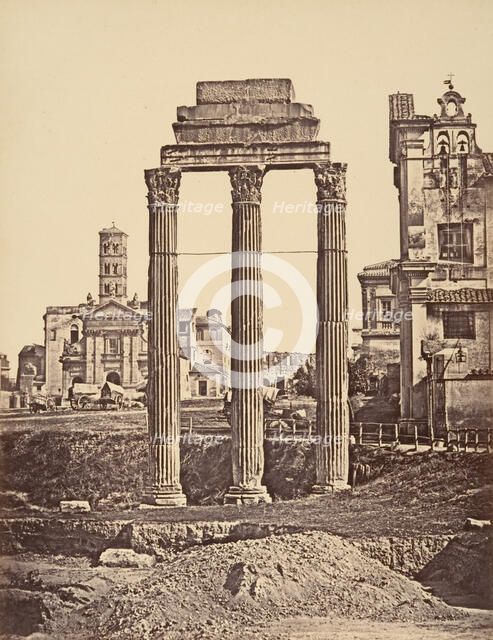 Rovine del Foro, 1848-52. Creator: Eugène Constant.
